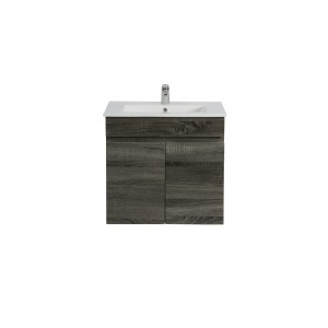 Berge Dark Grey Wall Hung 600 Cabinet Only